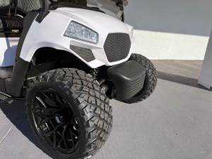 White Contender Sport 4 Lithium Golf Cart offroad